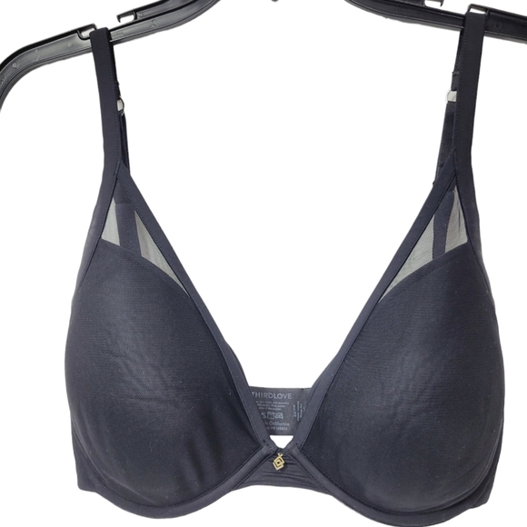 Thirdlove Intimates And Sleepwear Third Love 3g Padded Underwire Bra Triangle Bra Sheer